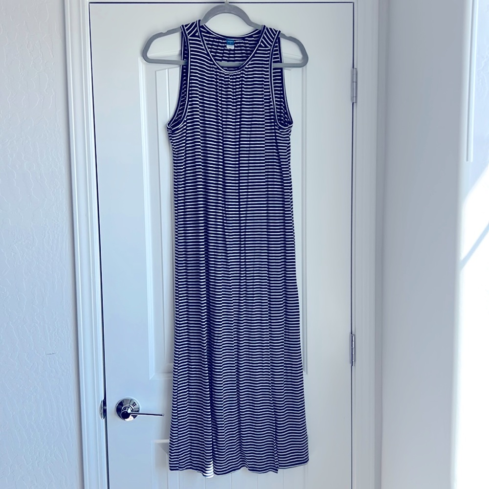 Old navy, striped midi nursing dress.